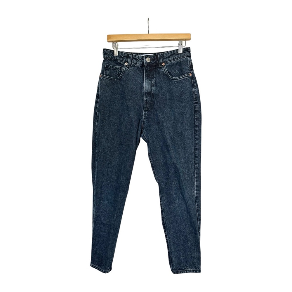 Zara High Waisted Mom Jeans Dark Wash  Size 8